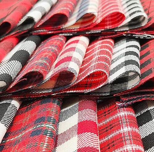 100% Polyester Plaid Fabic For Uniform 58/60..