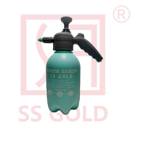 Orange 2 Liter Garden Pump Pressure Spray Bottle