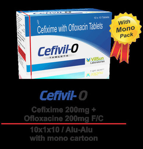 Cefixime With Ofloxacin Tablets