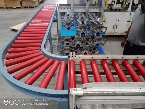 Electric Automatic Roller Belt Conveyor For Moving Goods Use