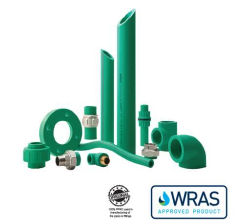 Half To Six Inch Size Green Pprc Pipe And Fittings