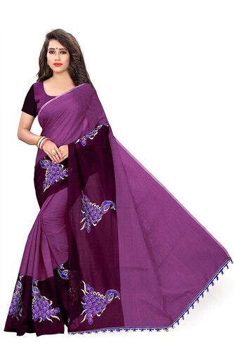 Ladies Printed Cotton Silk Saree For Party Wear