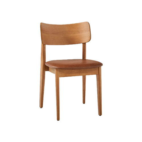 Antonio Leather Dining Chair With Wooden Frame Indoor Furniture