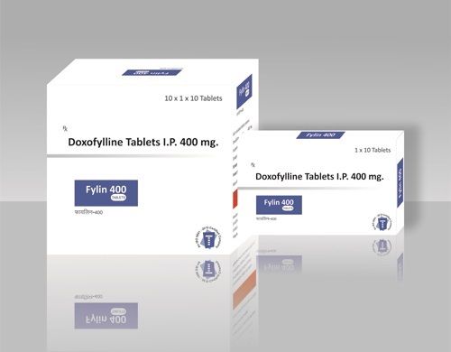 Doxofylline Tablets - 400 mg , Grade Medicine for Hospital and Clinic Use