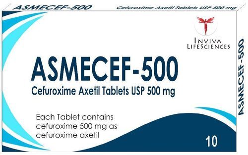  Asmecef-500 सेफुरोक्सिम ऐक्सेटिल टैबलेट्स 