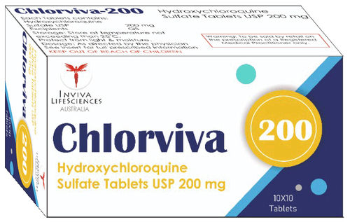 Clorviva Tabets, Hydroxychloroquine Sulfate Tablets, 200 mg