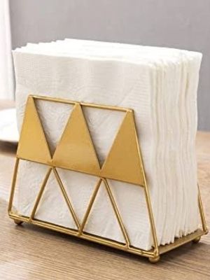 Gold Finish Iron Tissue Box Cavity Quantity: Multi