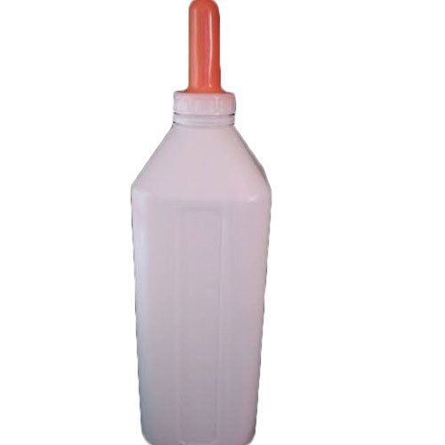  लाल और सफेद प्लास्टिक बछड़े का दूध पिलाने की बोतल 