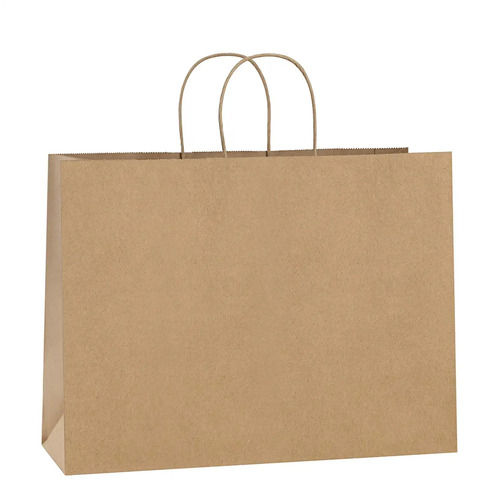  2kg क्षमता वाला क्राफ्ट ब्राउन पेपर शॉपिंग बैग 