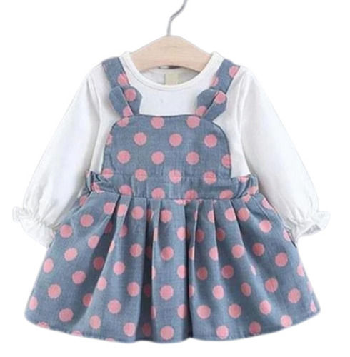 Casual Wear Polka Dot Baby Girl Frock