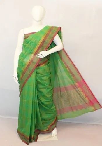 Ladies Plain Cotton Saree For Casual Wear