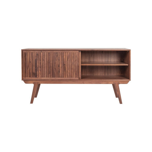 Walnut Oscar Buffet Wooden Sideboard With Slatted Doors