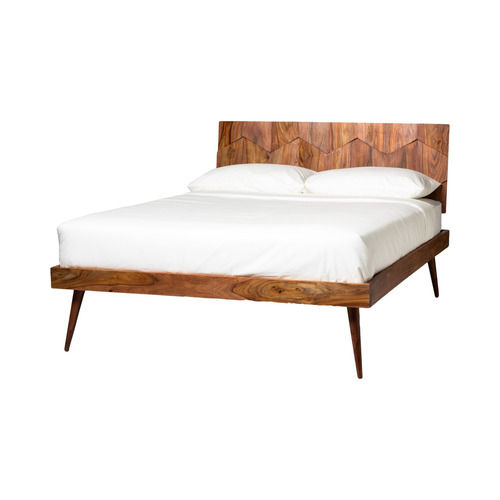 Brown Eco Friendly Lucas Sheesham Wooden Bed