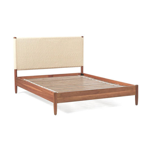 Mason Mid Century Woven Wooden Bed