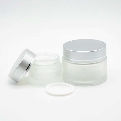 Transparent Glass Storage Jar With Screw Cap