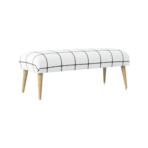 2 Seater Upholstered Wooden Bench