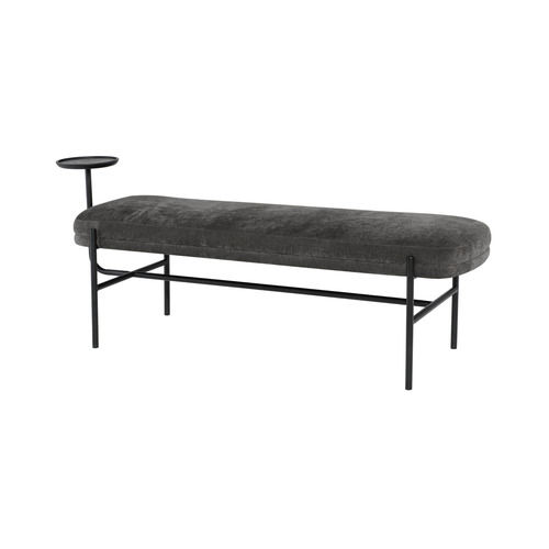 Modern Design Upholstered Bench With Metal Frame