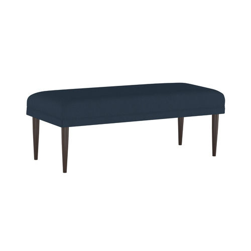 Solid Wood Navy Dylan Upholstered Bench