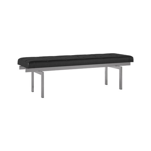 Stainless Steel Base Silver Nolan Bench For Outdoor