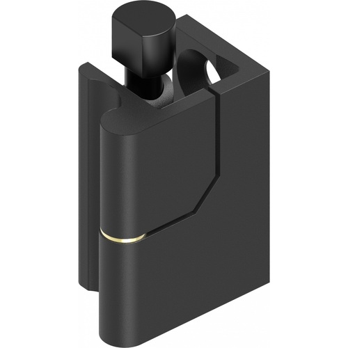 180A  Hinge, Zinc Die Black Powder-Coated; 1110-U78 Application: Doors