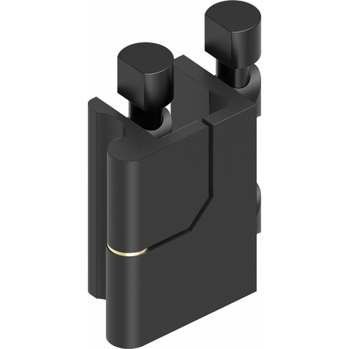 180A  Hinge, Zinc Die Black Powder-Coated; 1110-U80 Application: Doors