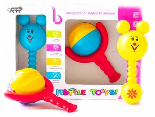 Attractive Look, Colorful Pattern Rattle Toys For Baby Playing