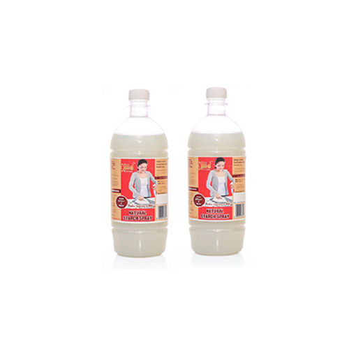 Natural Starch Spray Refill Pack 1000 Ml X 2 Bottles Usage: Used To Iron Clothes And Give Them A Crisp Finish