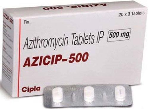 Azicip-500 Azithromycin Tablets (Pack Size 20X3 Tablets) Grade: Medicine