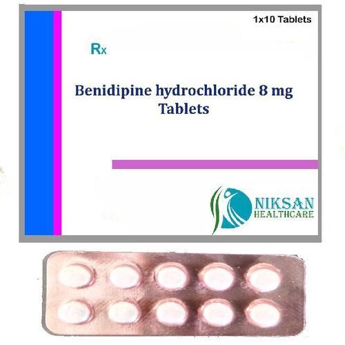 Benidipine Hydrochloride 8 mg Pharmaceutical Tablets