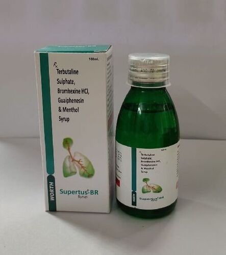 Bromhexine HCL 4 mg + Terbutaline Sulphate + Guaiphenesin + Menthol Syrup