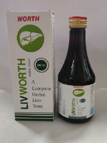 Tonic & Syrup Liv Worth Syrup, Herbal Liver Tonic, Pack Size 200 Ml