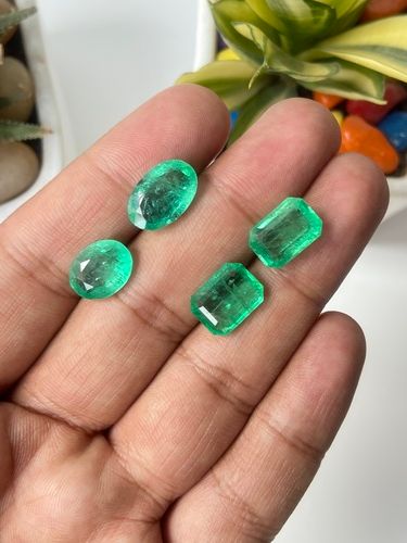 Natural Colombian Emerald Cut Gemstone