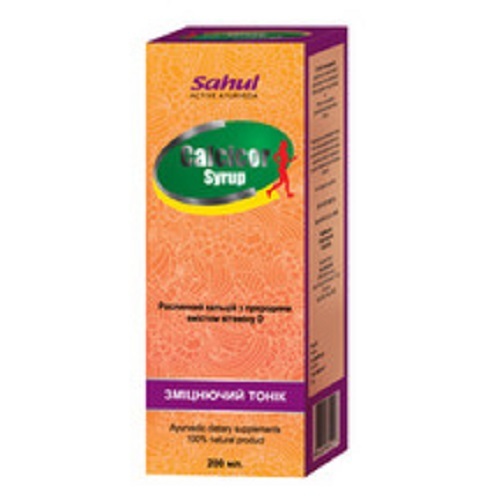 100% Ayurvedic Calcicor Syrup (Packaging Size 200 ml)