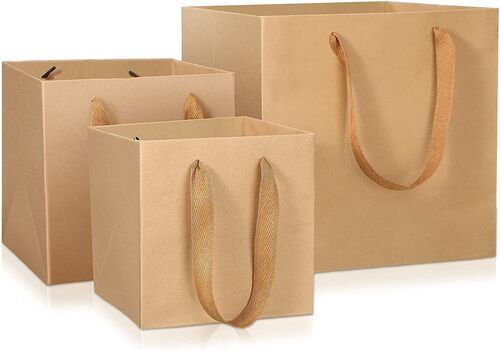 Plain Kraft Paper Bag For Shopping Use