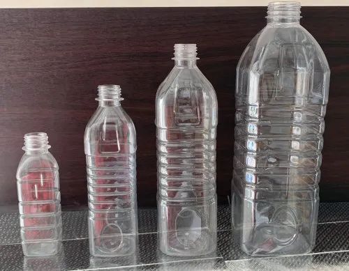 Plastic Bottle With Screw Cap For Drinking Water Use