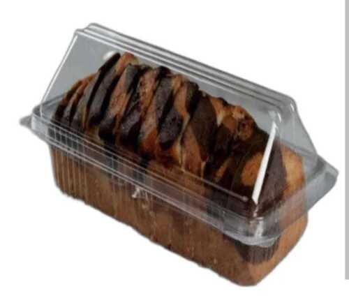 Plastic Hinged Box For Cakes Storage Use