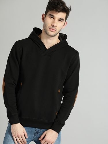 Men Full Sleeves Woolen Hoodies For Casual Wear