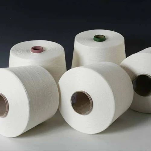 Plain White Cotton Yarn For Garment Stitching And Knitting Use