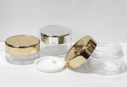 Portable And Durable Round Shape Transparent Plastic Cream Jar