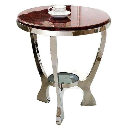 Premium Quality And Lightweight Round Glass Stool