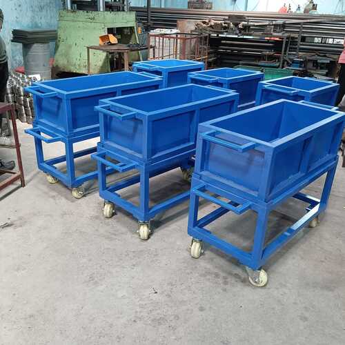 Rectangular Shape Bin Trolley For Garbage Use