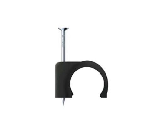 Black Plastic And Stainless Steel Single Nail Wire Fastener Clips