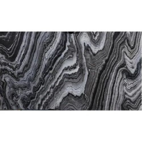 Polished Finish Flooring Mercury Black Marble