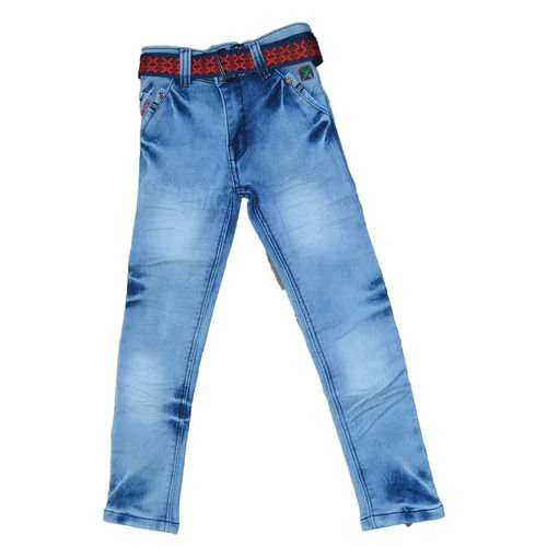 Slim Fit Kids Denim Jeans For Casual Wear