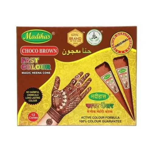 Shrimati Mehendi Cone, made from 100% pure leaf of natural Henna No  Chemicals, No PPD, No Side Effects (Pack of 12 pc) : Buy Online at Best  Price in KSA - Souq