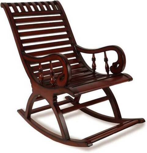 Brown Rolling Chair For Home And Hotel Use