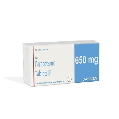 Paracetamol Tablets - 650 mg Strength, Allopathic Medicine for Hospitals and Clinics, Store in Cool and Dry Place, Precaution Required