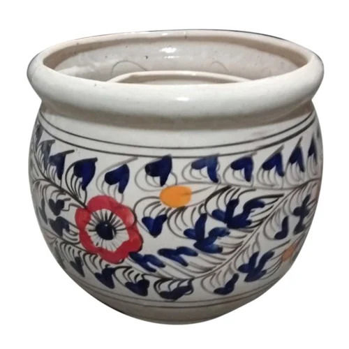 Printed Ceramic Flower Pot For Home Decoration Use