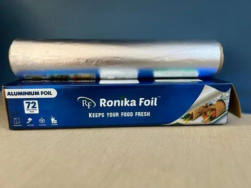 Silver Aluminium Foil Roll For Food Packaging Use