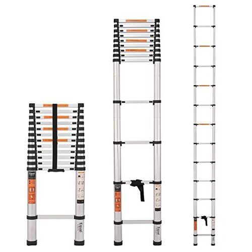 Aluminium Equal Telescopic Ladder With Maximum Load Capacity Of 150Kg